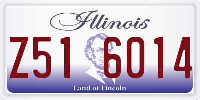 IL license plate Z516014