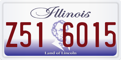 IL license plate Z516015