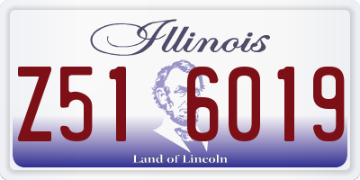 IL license plate Z516019
