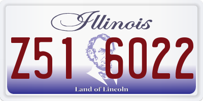 IL license plate Z516022