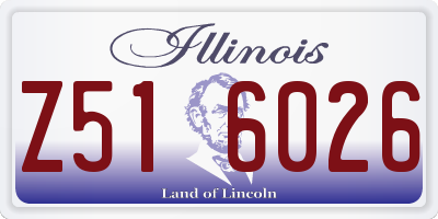 IL license plate Z516026