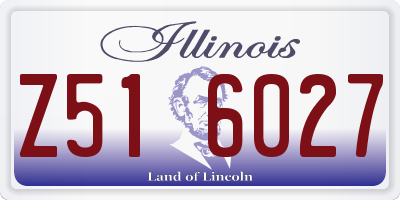 IL license plate Z516027