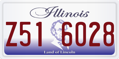 IL license plate Z516028