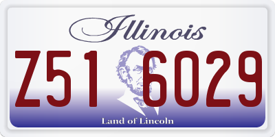 IL license plate Z516029