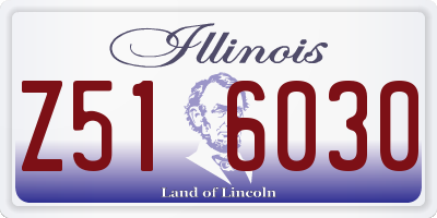 IL license plate Z516030