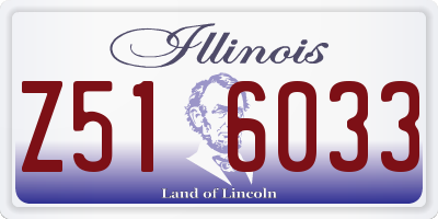 IL license plate Z516033