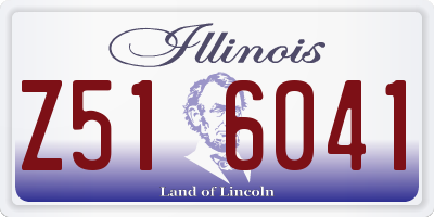 IL license plate Z516041