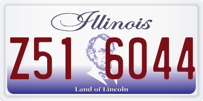IL license plate Z516044