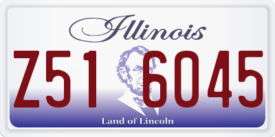 IL license plate Z516045