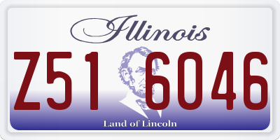 IL license plate Z516046