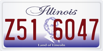 IL license plate Z516047
