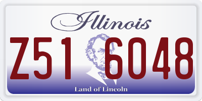 IL license plate Z516048