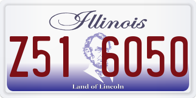 IL license plate Z516050