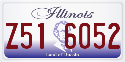 IL license plate Z516052