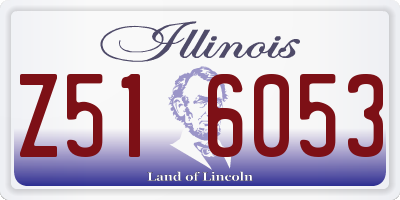 IL license plate Z516053