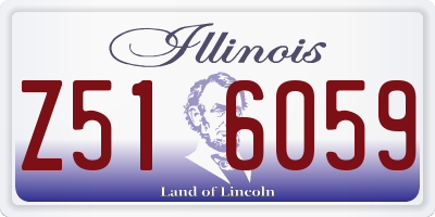 IL license plate Z516059
