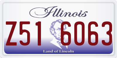 IL license plate Z516063
