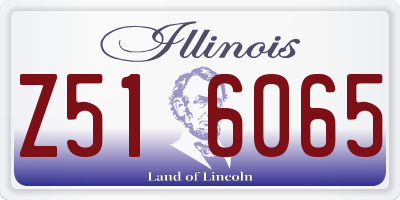 IL license plate Z516065