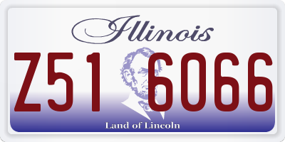 IL license plate Z516066