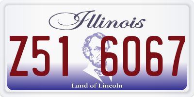 IL license plate Z516067
