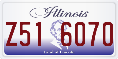 IL license plate Z516070