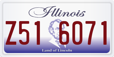 IL license plate Z516071