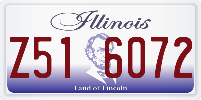IL license plate Z516072