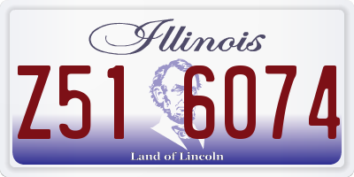 IL license plate Z516074