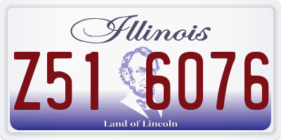 IL license plate Z516076