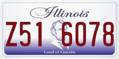 IL license plate Z516078