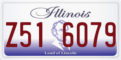 IL license plate Z516079