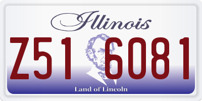IL license plate Z516081