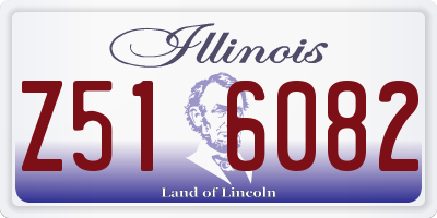 IL license plate Z516082