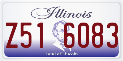 IL license plate Z516083