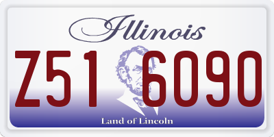 IL license plate Z516090