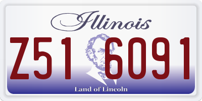 IL license plate Z516091