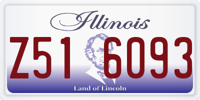 IL license plate Z516093