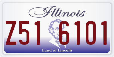 IL license plate Z516101