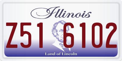 IL license plate Z516102