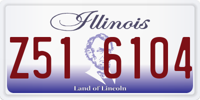 IL license plate Z516104