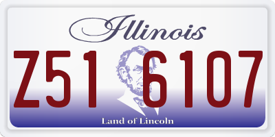 IL license plate Z516107
