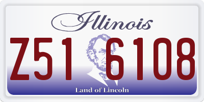 IL license plate Z516108
