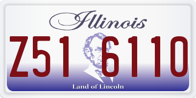 IL license plate Z516110