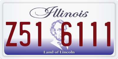IL license plate Z516111