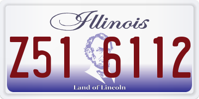 IL license plate Z516112