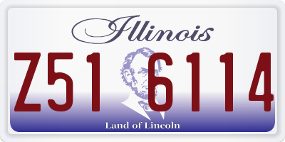 IL license plate Z516114