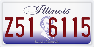IL license plate Z516115