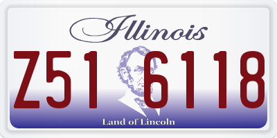 IL license plate Z516118