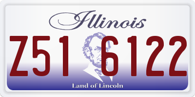IL license plate Z516122