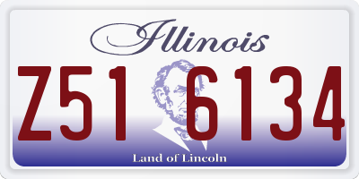 IL license plate Z516134